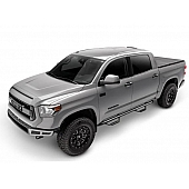 N-Fab Nerf Bar - Truck Wheel to Wheel Black Matte Textured Powder Coated Steel Round - F1797QCTX