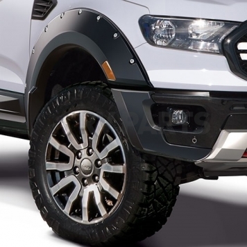 Warn Fender Flare - Black ABS Plastic Satin Set Of 4 - 102547-1