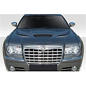 Extreme Dimensions Hood - Fiberglass Reinforced Plastic Black - Hellcat - 113218