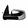K-Source Exterior Mirror Manual OEM Black Single - 62184G