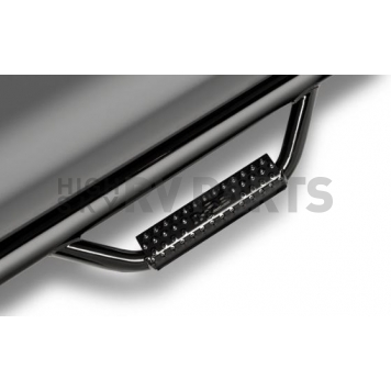 N-Fab Nerf Bar - Truck Wheel to Wheel Black Gloss Textured Powder Coated Steel Round - F17110QC6-1
