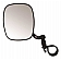 CIPA USA Exterior Mirror Rectangular Manual Black Single - 01137