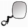 CIPA USA Exterior Mirror Rectangular Manual Black Single - 01138