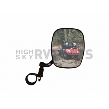 CIPA USA Exterior Mirror Rectangular Manual Black Single - 01138-2