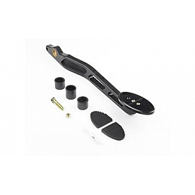 Lokar Performance Brake Pedal - Black Aluminum - XBCA9504