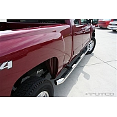 Putco Nerf Bar - Truck Wheel To Wheel Stainless Steel Round 4 Inch - 44290