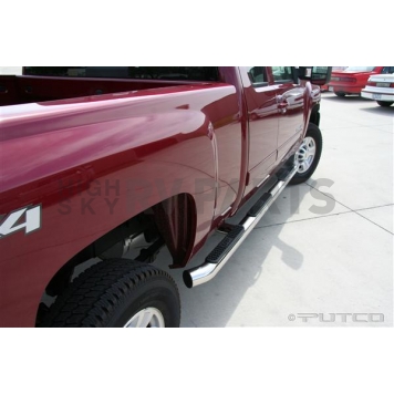 Putco Nerf Bar - Truck Wheel To Wheel Stainless Steel Round 4 Inch - 44290