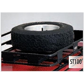 Surco Products Spare Tire Carrier Surco Roof Basket Mount Aluminum Black - ST100