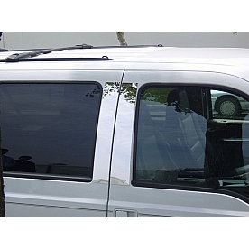 TFP (International Trim) Body Pillar Cover - Polished Stainless Steel Silver Set of 4 - 44005PPT