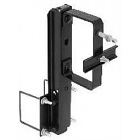 Brophy Spare Tire Carrier 4 Inch Square Bumper Mount Powder Coated Black - RMTC