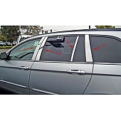 TFP (International Trim) Body Pillar Cover - Polished Stainless Steel Silver Set of 8 - 40005PPT