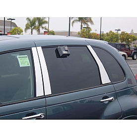 TFP (International Trim) Body Pillar Cover - Polished Stainless Steel Silver Set of 6 - 16015PPT