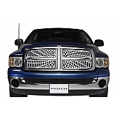 Putco Grille Insert - Polished Aluminum Rectangular - 303134