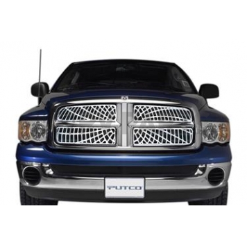 Putco Grille Insert - Polished Aluminum Rectangular - 303134