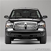 Putco Grille Insert - Polished Aluminum Rectangular - 303136
