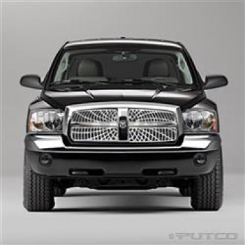 Putco Grille Insert - Polished Aluminum Rectangular - 303136