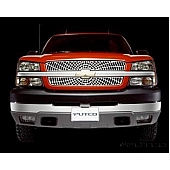 Putco Grille Insert - Polished Aluminum Rectangular - 303137