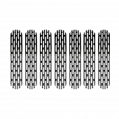 DV8 Offroad Grille Insert - Black Aluminum - P190018BLA