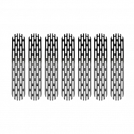DV8 Offroad Grille Insert - Black Aluminum - P190018BLA