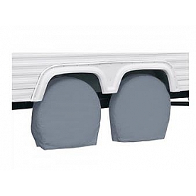 Classic Accessories Tire Cover Gray Vinyl Pack Of 2 - 86181001