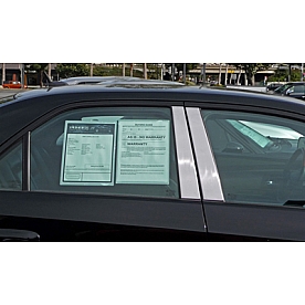 TFP (International Trim) Body Pillar Cover - Polished Stainless Steel Silver Set of 4 - 14015PPT