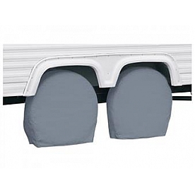 Classic Accessories Tire Cover Gray Vinyl Pack Of 2 - 98301001