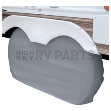 Classic Accessories Tire Cover Gray Vinyl Single - 1041001