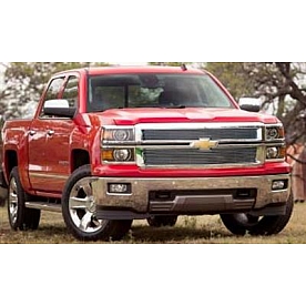 Carriage Works Grille Insert - Horizontal Bar Polished Aluminum - 47222