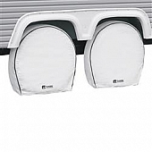 Classic Accessories Tire Cover White PVC With Laminated Knit Polyester Backing Pack Of 4 - 8220142302