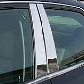 TFP (International Trim) Body Pillar Cover - Polished Stainless Steel Silver Set of 4 - 82161