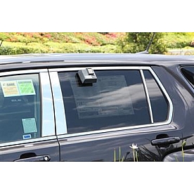 TFP (International Trim) Body Pillar Cover - Polished Stainless Steel Silver Set of 6 - 82172