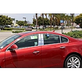 TFP (International Trim) Body Pillar Cover - Polished Stainless Steel Silver Set of 6 - 82183