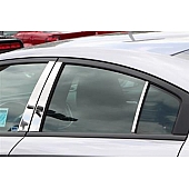 TFP (International Trim) Body Pillar Cover - Polished Stainless Steel Silver Set of 6 - 82317