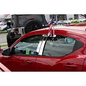 TFP (International Trim) Body Pillar Cover - Polished Stainless Steel Silver Set of 4 - 82319