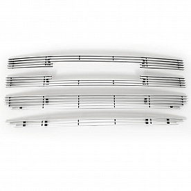 Paramount Automotive Grille Insert - Polished Aluminum Horizontal - 330185