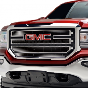 Paramount Automotive Grille Insert - Polished Aluminum Horizontal - 330185-1