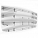 Paramount Automotive Grille Insert - Polished Aluminum Horizontal - 330185