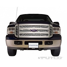 Putco Grille Insert - Polished Aluminum Rectangular - 303155