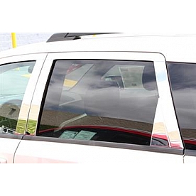 TFP (International Trim) Body Pillar Cover - Polished Stainless Steel Silver Set of 8 - 82322