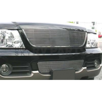 T-Rex Truck Products Grille Insert - Horizontal Bar Rectangular Polished Aluminum - 20656
