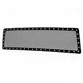 Paramount Automotive Grille Insert - Black Textured Powder Coated Stainless Steel Wire Mesh - 460706