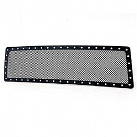 Paramount Automotive Grille Insert - Black Textured Powder Coated Stainless Steel Wire Mesh - 460706