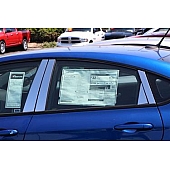 TFP (International Trim) Body Pillar Cover - Polished Stainless Steel Silver Set of 8 - 82324