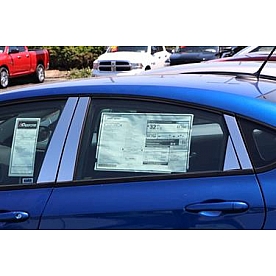 TFP (International Trim) Body Pillar Cover - Polished Stainless Steel Silver Set of 8 - 82324