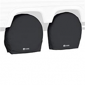 Classic Accessories Tire Cover Black Vinyl Pack Of 2 - 8023816040