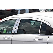 TFP (International Trim) Body Pillar Cover - Polished Stainless Steel Silver Set of 6 - 82335