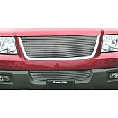 T-Rex Truck Products Grille Insert - Horizontal Bar Trapezoid Polished Aluminum - 20590
