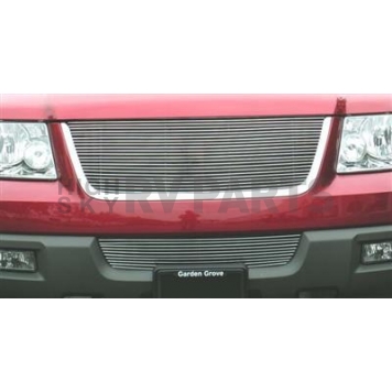 T-Rex Truck Products Grille Insert - Horizontal Bar Trapezoid Polished Aluminum - 20590