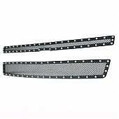 Paramount Automotive Grille Insert - Black Textured Powder Coated Stainless Steel Wire Mesh - 460709