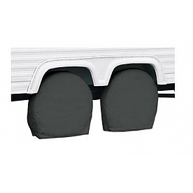 Classic Accessories Tire Cover Black Vinyl Pack Of 2 - 8024119040